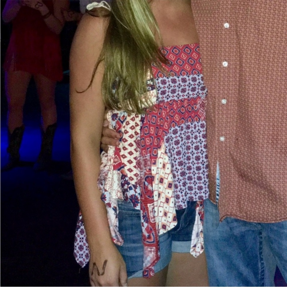 Altar'd State Small Bohemian Patchwork Spaghetti … - image 5